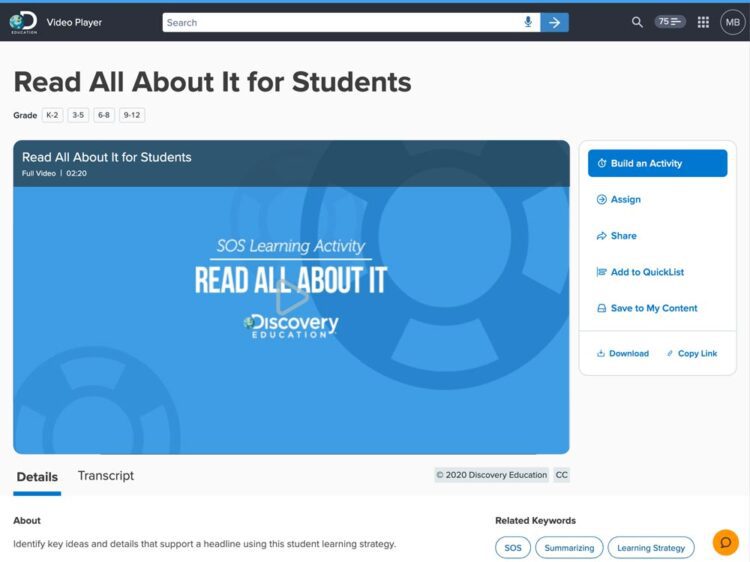SOS Top 10: Developing Literacy | Discovery Education Blog